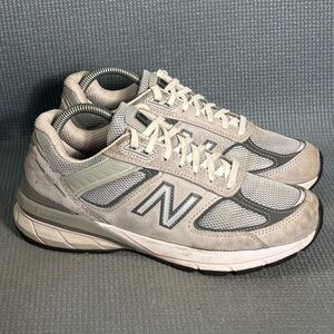 New Balance 990v5 Made In USA W990GL5 Grey Castlerock Shoes Women's Size 8.5